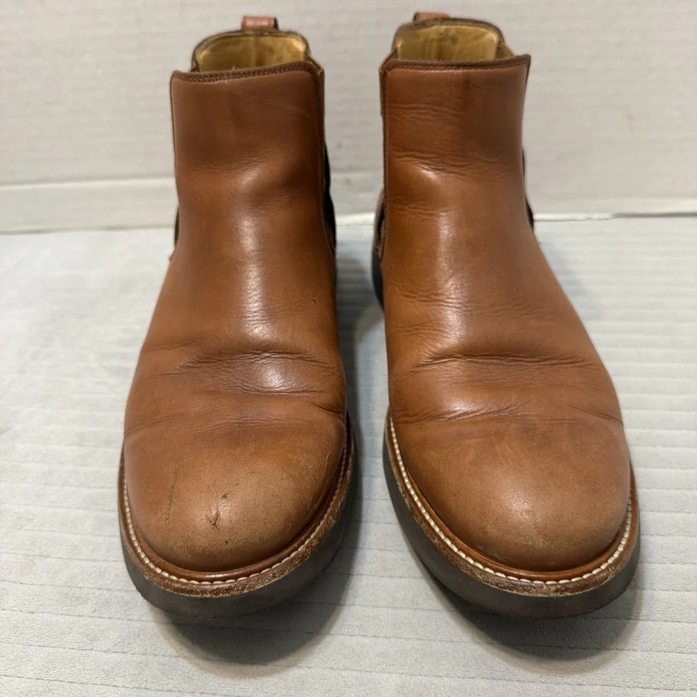 Samuel Hubbard Boots Men's US Size 9 Brown Leather Pull On Chelsea Boot